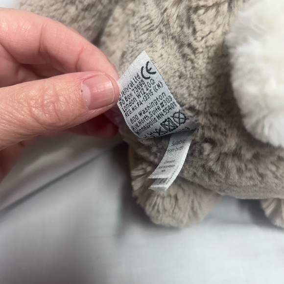 Jellycat London Beige Tan Bashful Bunny 12" Stuffed Plush Rabbit White Tail - Picture 5 of 7